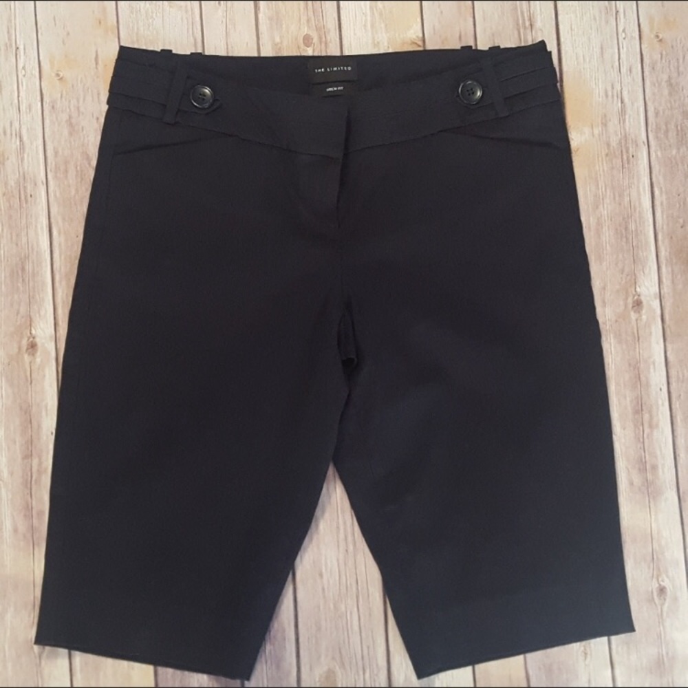 The Limited Drew Fit Black Pinstripe Bermuda Short, dressy shorts womens…
